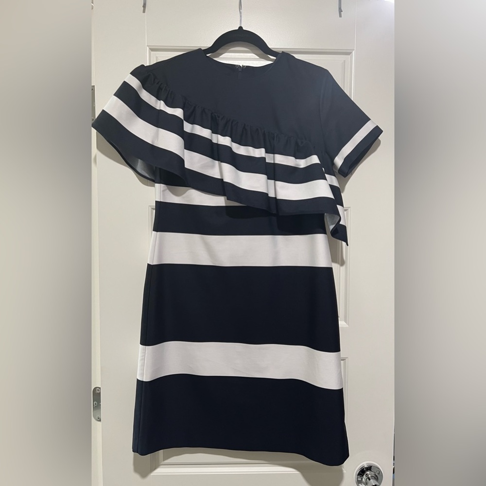 Banana Republic Dark Navy and White Dress
